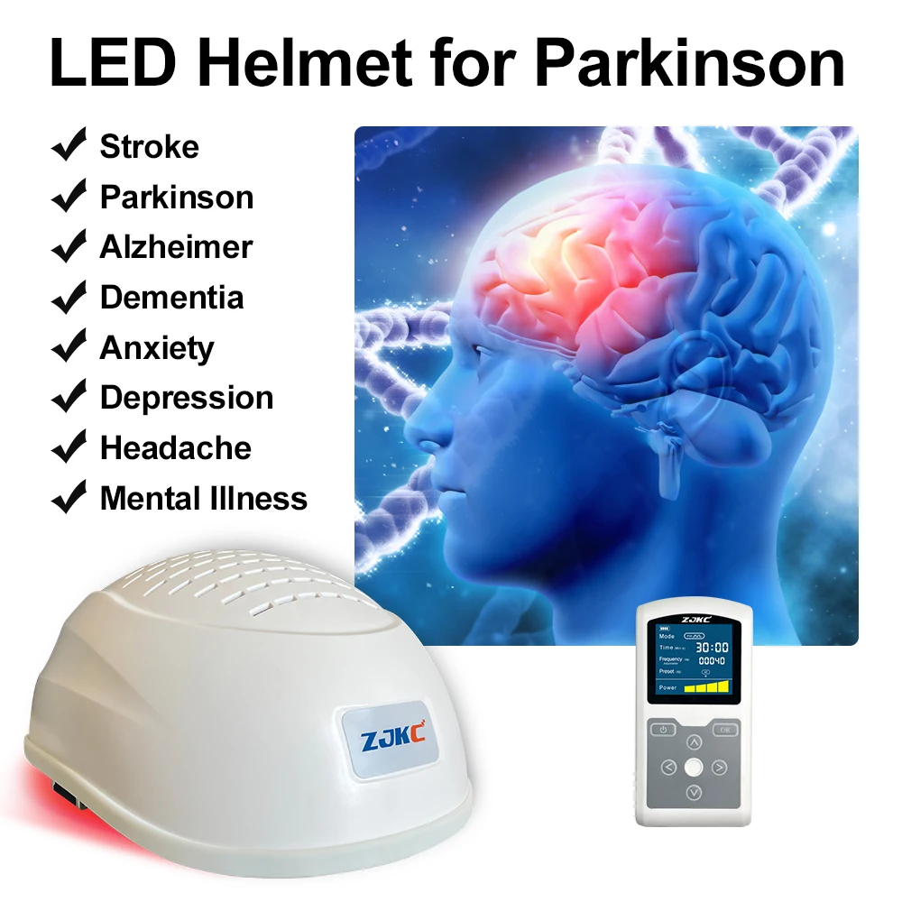 

ZJKC Parkinson Products 810nm Light Therapy Brain Stimulation Therapy Helmet Boost the Brain Activities for Stroke Alzheimer