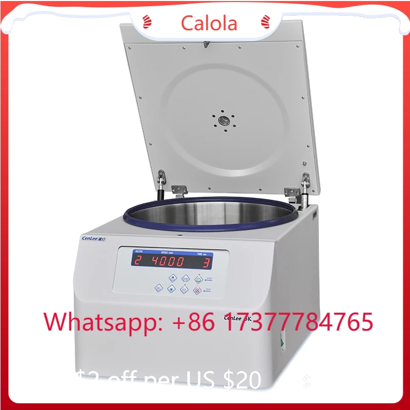 5000rpm High Capacity Desktop Lab Bar Centrifuge Swing Rotor Low Speed Liquid Separator