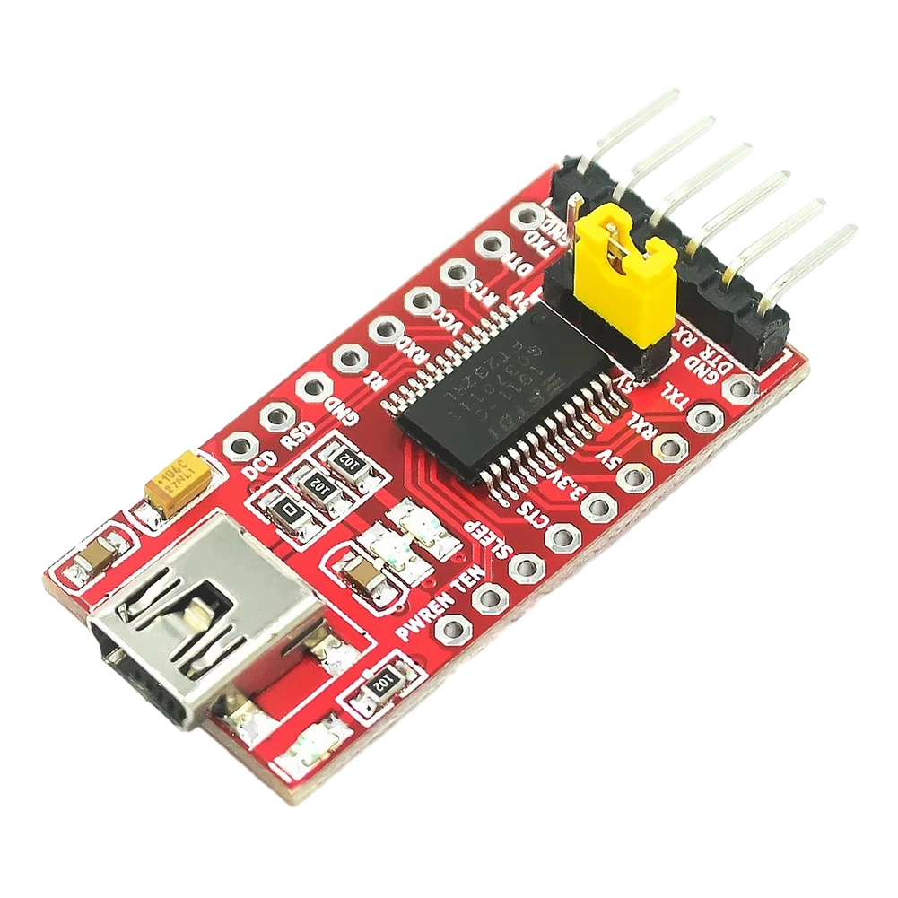 FT232RL FTDI USB To TTL Serial Adapter Module 3.3V 5.5V USB To TTL Serial Converter Module Mini USB To TTL Adapter Board