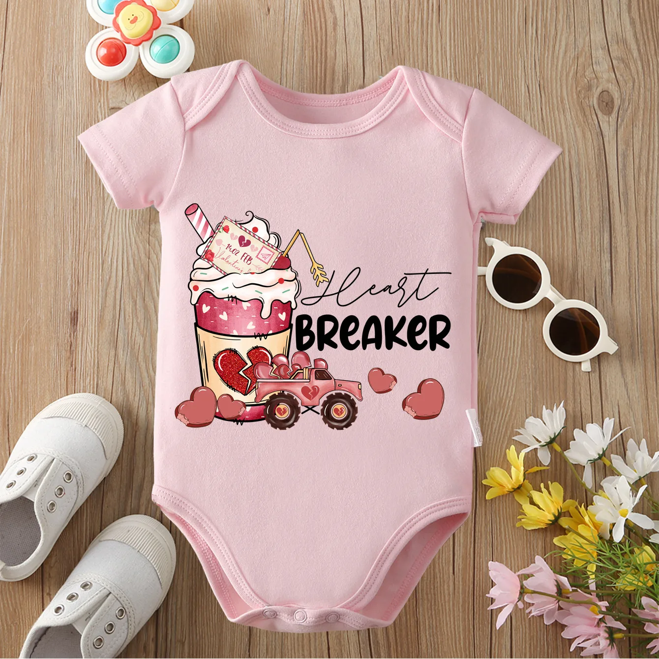 

Sweetheart Baby Exquisite Print 100% Cotton Cloths Comfortable Onesie Bodysuit for Baby Jumpsuit for 0 To 12 Months Newborn