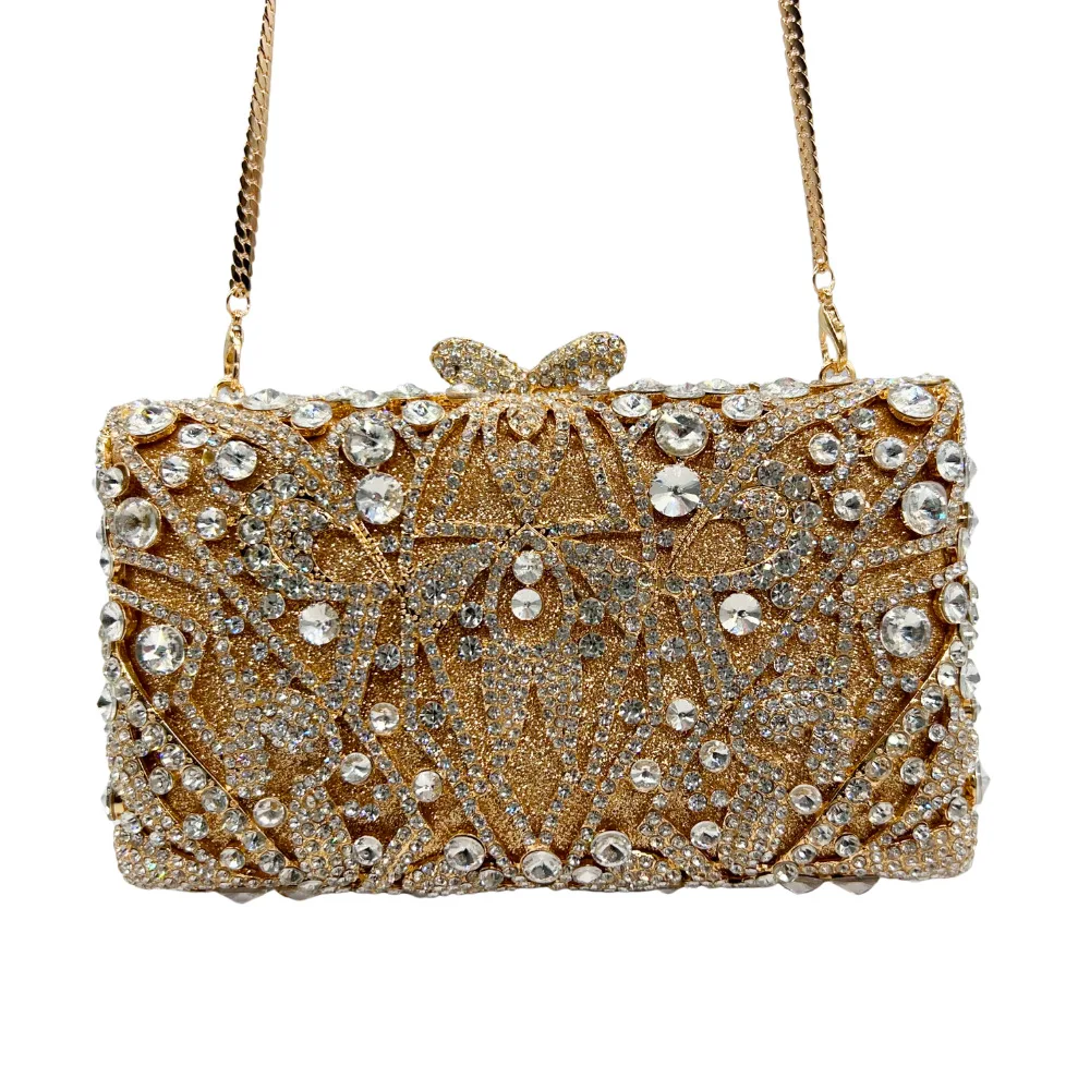 

Grey Red Gold Pink Diamond Evening Clutch Bag Woman Crystal Wedding Cocktail Elegant Banquet Dinner Handbags And Purses