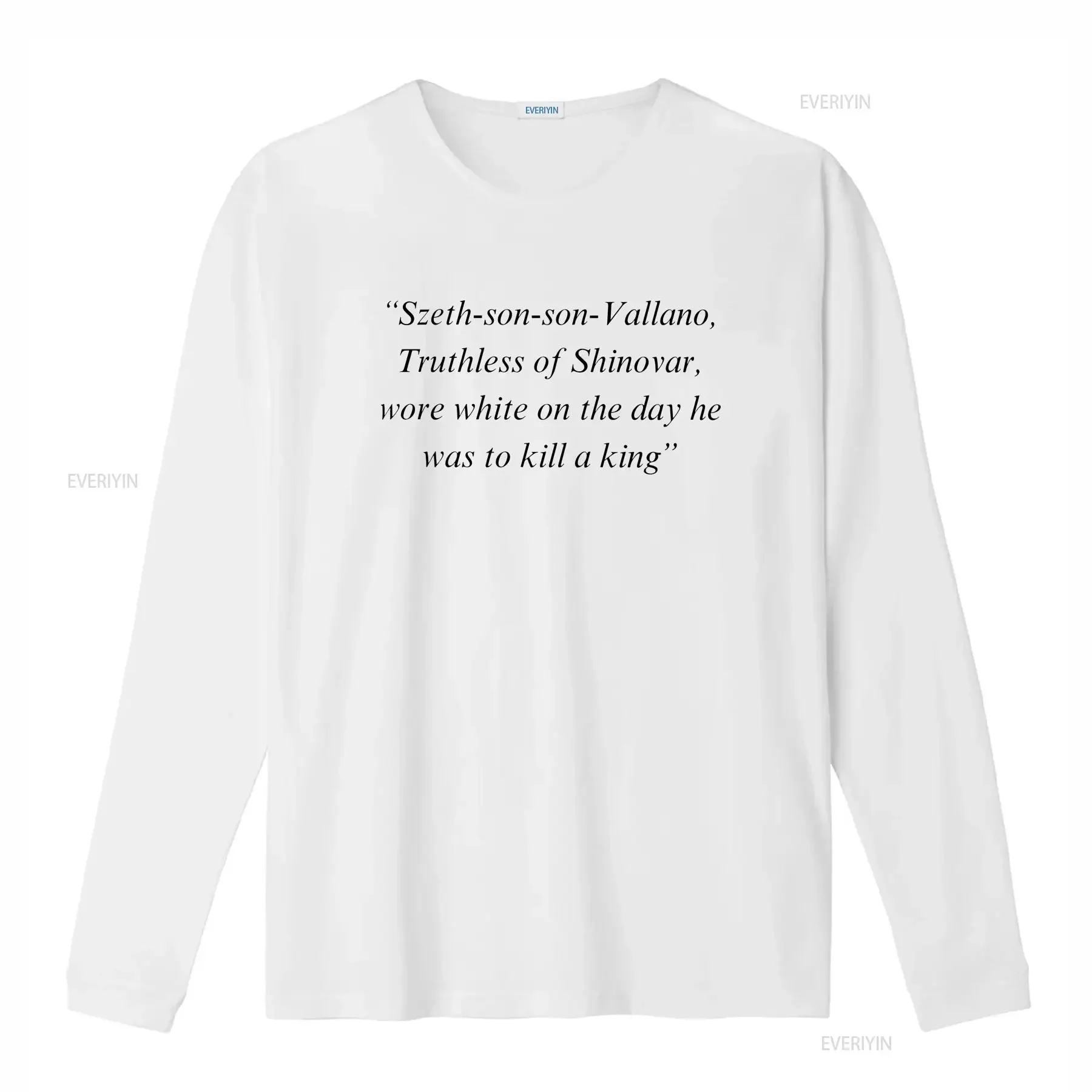 Szeth son Vallano T shirt wore white on the day he was to kill a king Stormlight Archive Way of Kings Brandon Sanderson