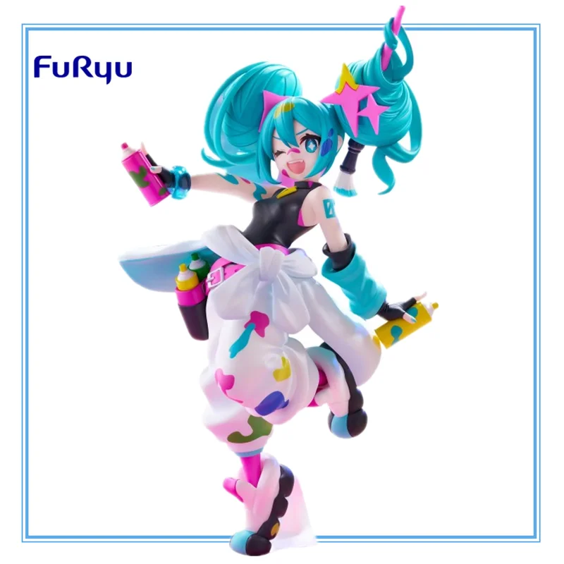 

Оригинальная фигурка FuRyu Trio-Try-iT Hatsune Miku Paint-Girl, аниме-фигурка, игрушка, модель из ПВХ, коллекционная фигурка, кукла, подарок, персонаж Piapro