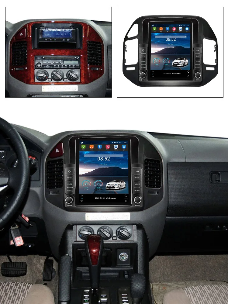 Android 11 8+128G stereo android for Mitsubishi Pajero V73 dvd player DSP GPS BT Stereo 360 camera car radio gps