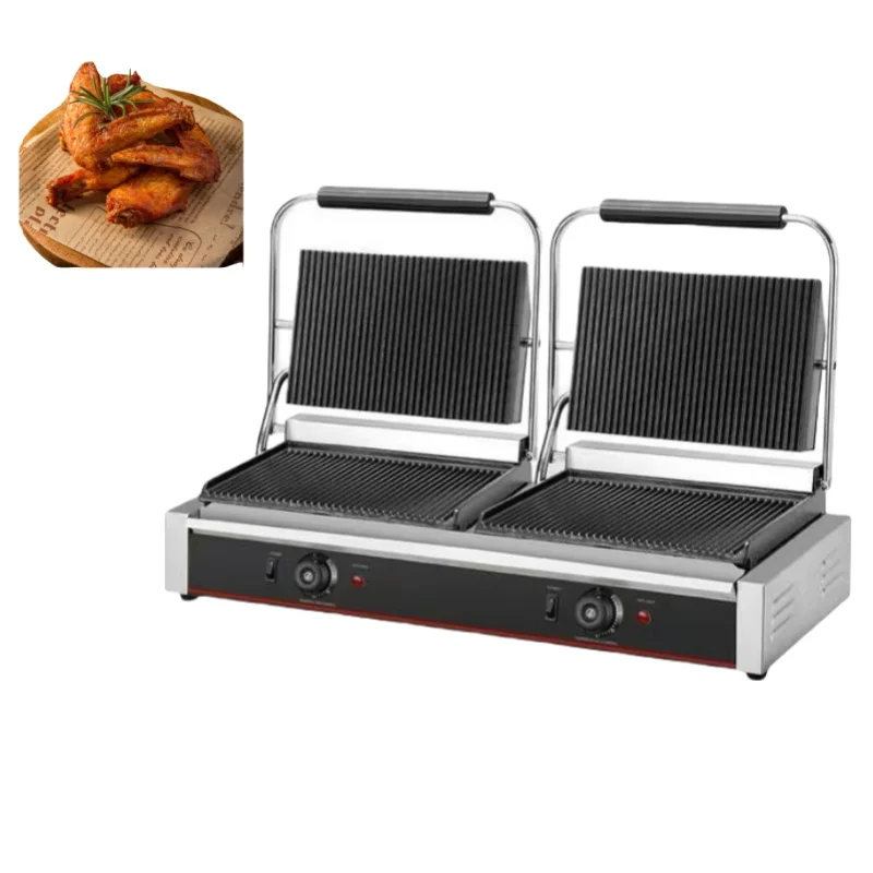 

Multi functional industrial barbecue equipment, new electric sandwich machine for restaurants, Panini grill