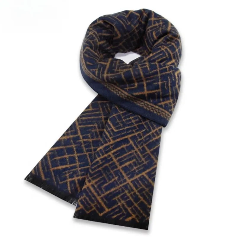 Men Outdoor Winter Scarf Heavy Weave Windproof For Ice Fishing Cold Resistant Outdoor Men Scarf