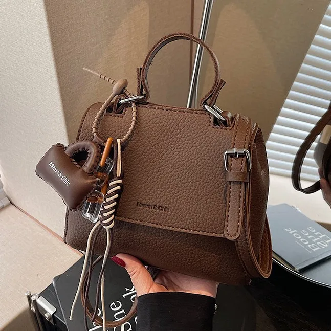 

Women's Unique Vintage Casual Chic Bag - Premium Mini Top Handle, Versatile Shoulder Crossbody for Daily Style