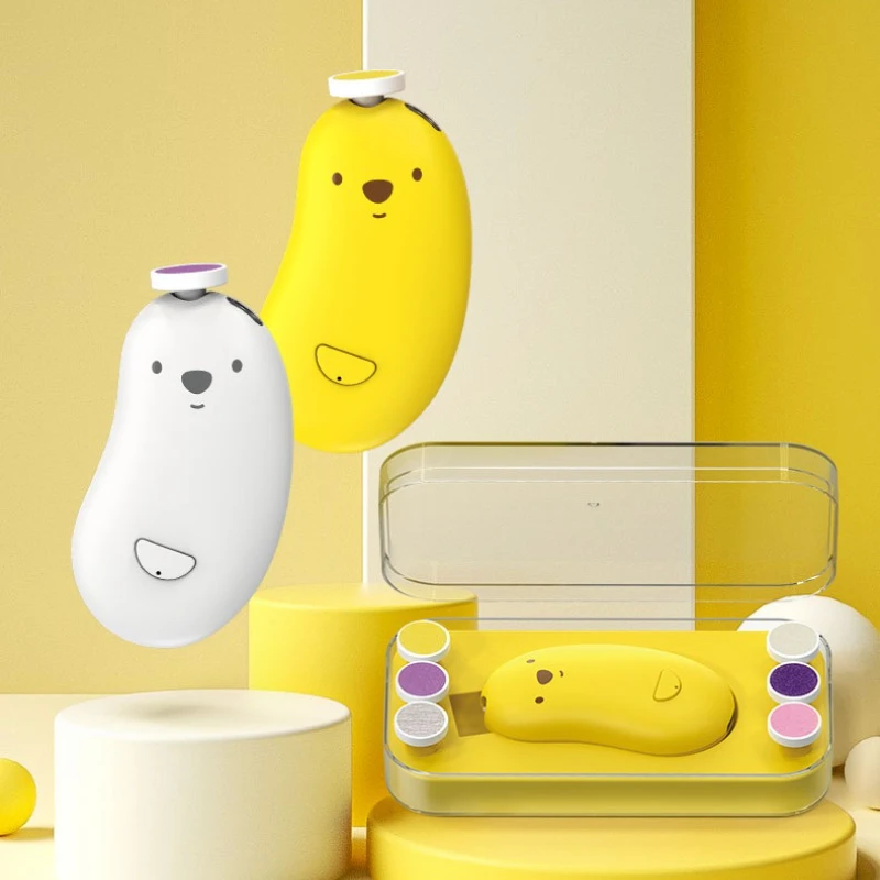 

Baby Nail Grinder Electric Rechargeable Baby Newborn Nail Scissors Set Quiet and Safe Home Nail Trimming and Care