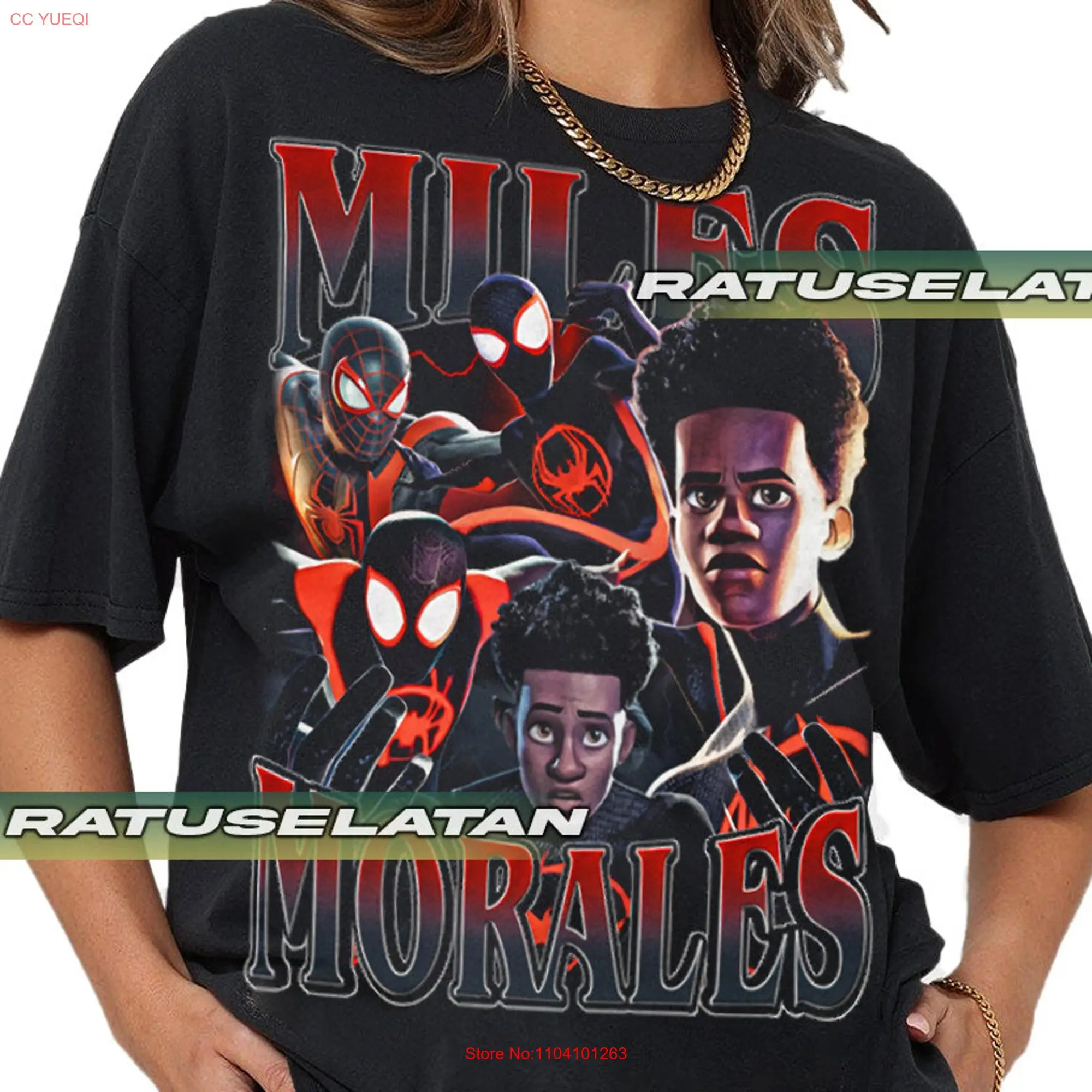 Miles Morales T Shirt For Women and Man 2739 long or short sleeves