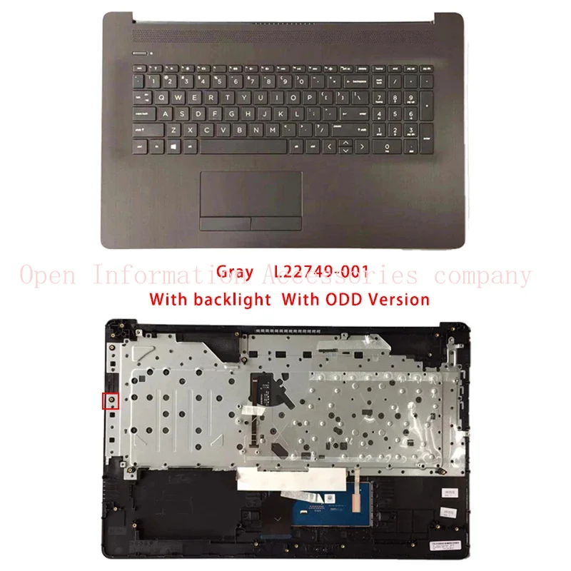 New For HP 17-BY 17-CA;Replacemen Laptop Accessories Palmrest/ US Keyboard With Or Without Backlight L22749-001 L22751-001