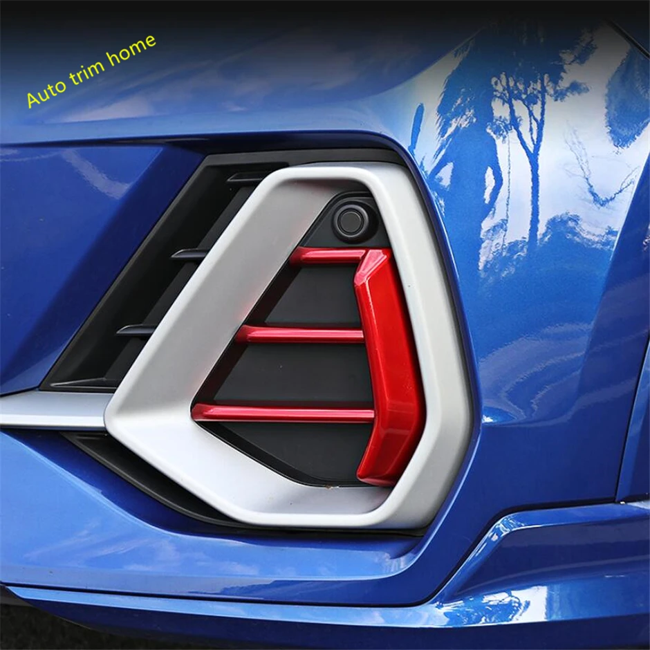 

Fit For Audi Q3 2019 - 2023 Fog Light Grills Car Front Bumper Fog Lamp Grilles ABS Racing Grills Cover Trim Replacement