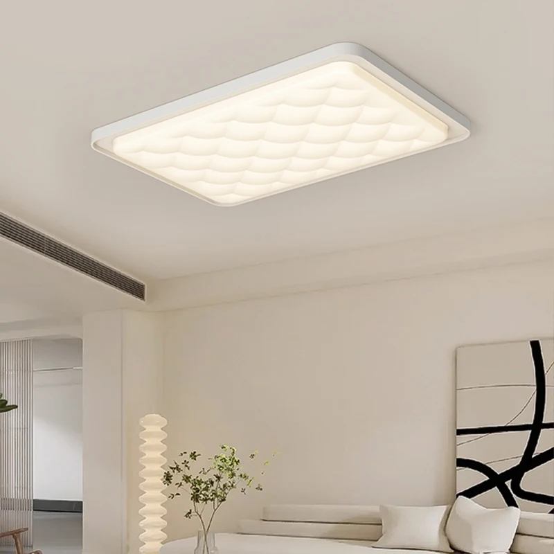 Plafonnier LED rectangulaire ultra fin, design moderne, éclairage d'intérieur, luminaire décoratif de plafond, idéal pour un salon ou une chambre à coucher