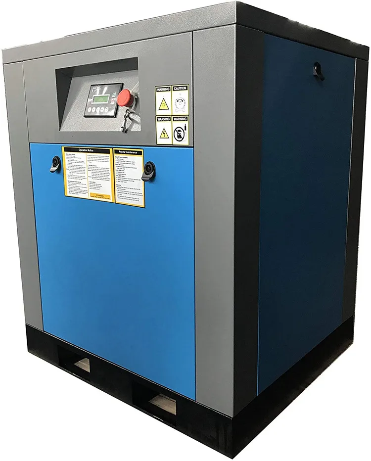 Rotary Screw Air Compressor 7.5HP / 5.5KW - 25-29CFM 125-150PSI  Industrial Air Compressed System with Spin-on Air Oil Separator