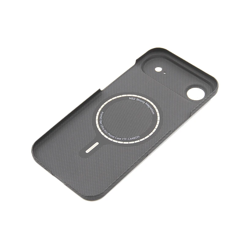 Etui ZXKE z prawdziwego włókna do Apple iPhone 17 Pro Max, pokrowiec iPhone Air z wbudowaną metalową płytką, magnetyczny uchwyt samochodowy, obudowa z włókna aramidowego. — zdjęcie produktu 6