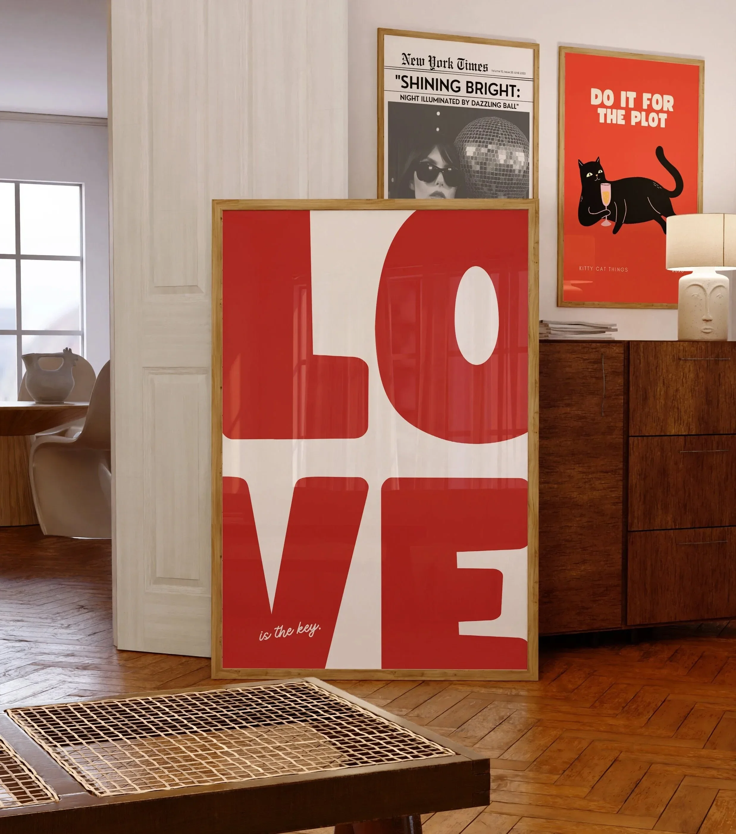 الرجعية هذا هو بلدي سعيد مكان قماش يطبع الأحمر الحب ملصقات فنية جدارية لغرفة المعيشة الحديثة غرفة نوم عنبر وديكور المنزل