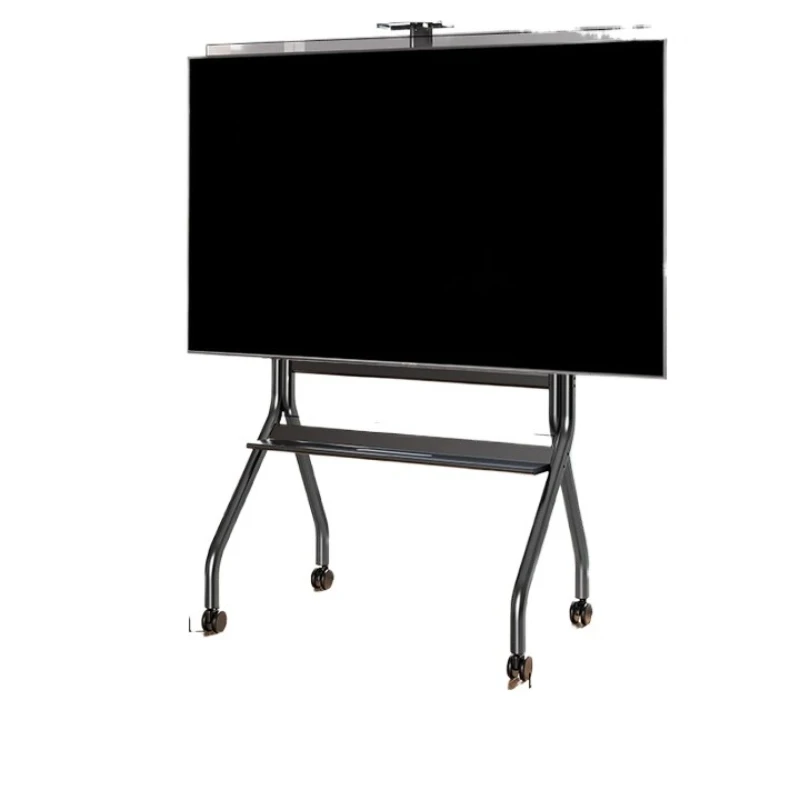 

TV bracket removable floor-to-ceiling cart is suitable for 75/85 inches, light luxury black [55-100 inches universal] 120KG