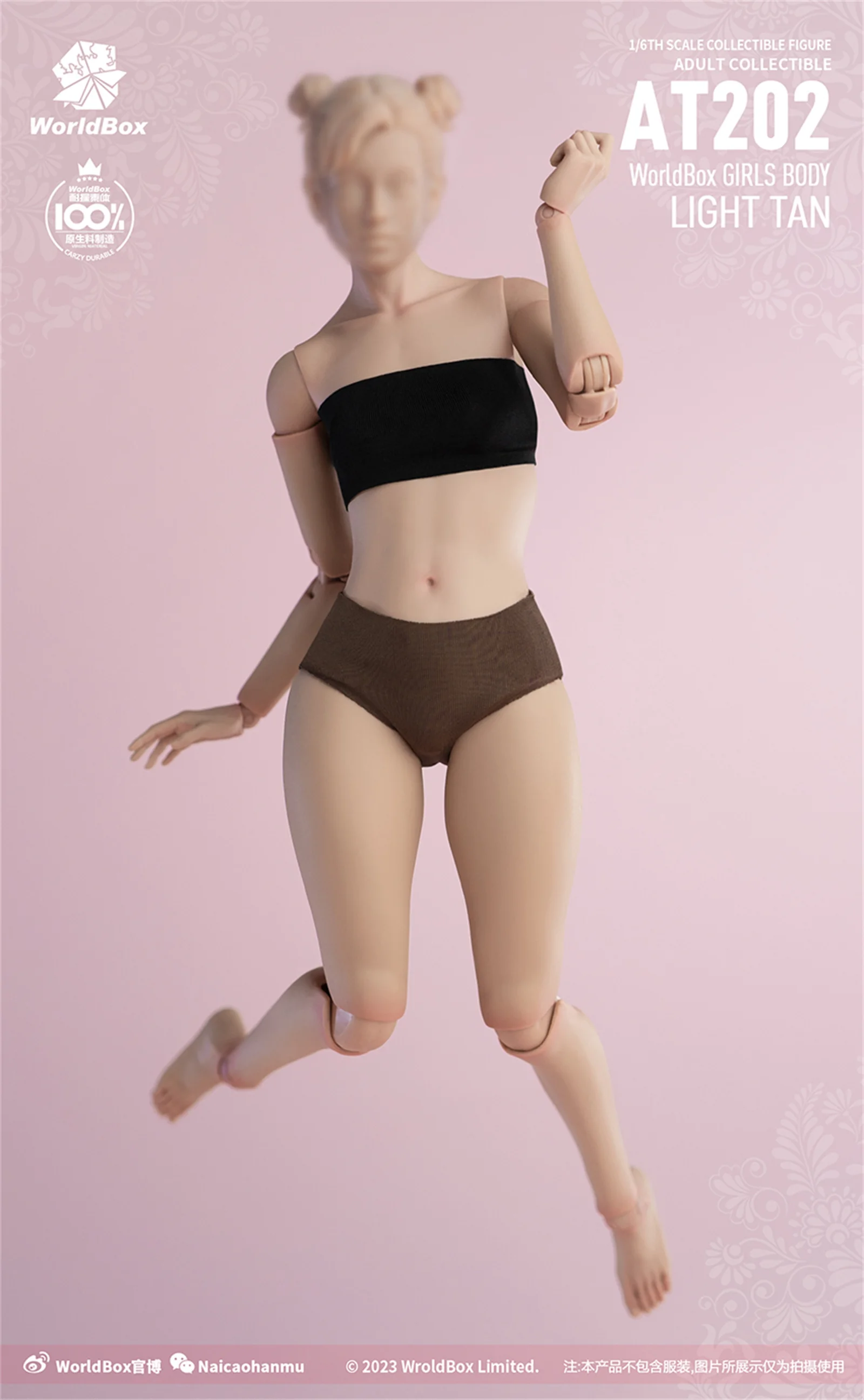 

Worldbox AT202 At201 1/6 tan Pale Figure Flexible Female Doll Body Fit 12“”Soldier Action Figure Doll Model Toys