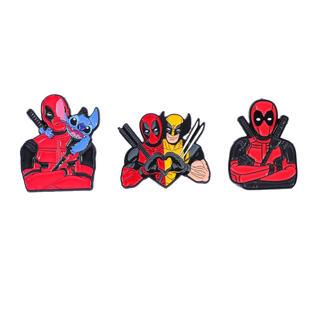 Эмалированная булавка Cool Hero Deadpool - модная брошь на лацкане для женщин и мужчин, повседневный ювелирный подарок для детей и друзей