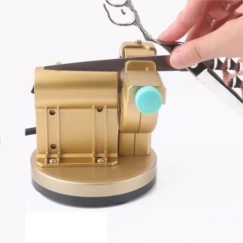 Salon Hairdresser Self - Grinding Scissors Machine Flat Shear Tooth Shear Polisher Tailor Scissors Grinder Tool Sharpener