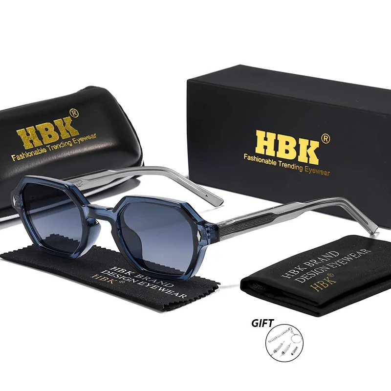HBKK Vintage optische zonnebril voor heren, merkframeontwerp, zonnebril op sterkte, buitenreizen, op maat gemaakte brillen op sterkte