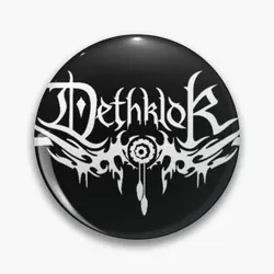 Dethklok Metal Rock Band Best Logo Gajiu  Soft Button Pin Women Lover Metal Funny Hat Cute Collar Fashion Jewelry Decor Badge