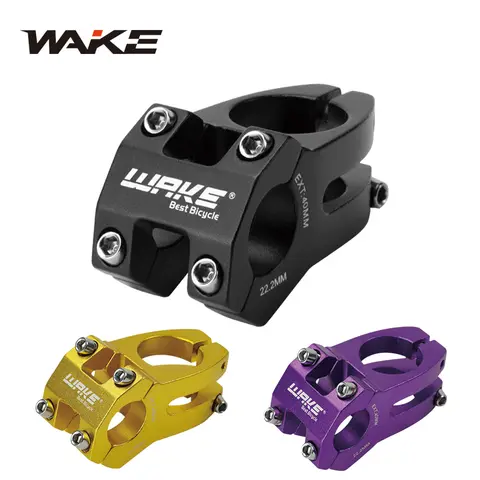 Wake attacco manubrio per bicicletta accessori per Mountain Bike 22.2mm lega di alluminio 40mm bici per bambini per MTB BMX bicicletta pieghevole
