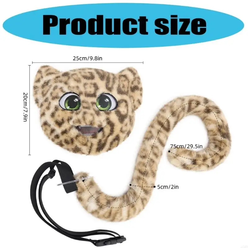 270D Assume Costume Accessories Leopard Mask for Halloween Cosplay Up Party