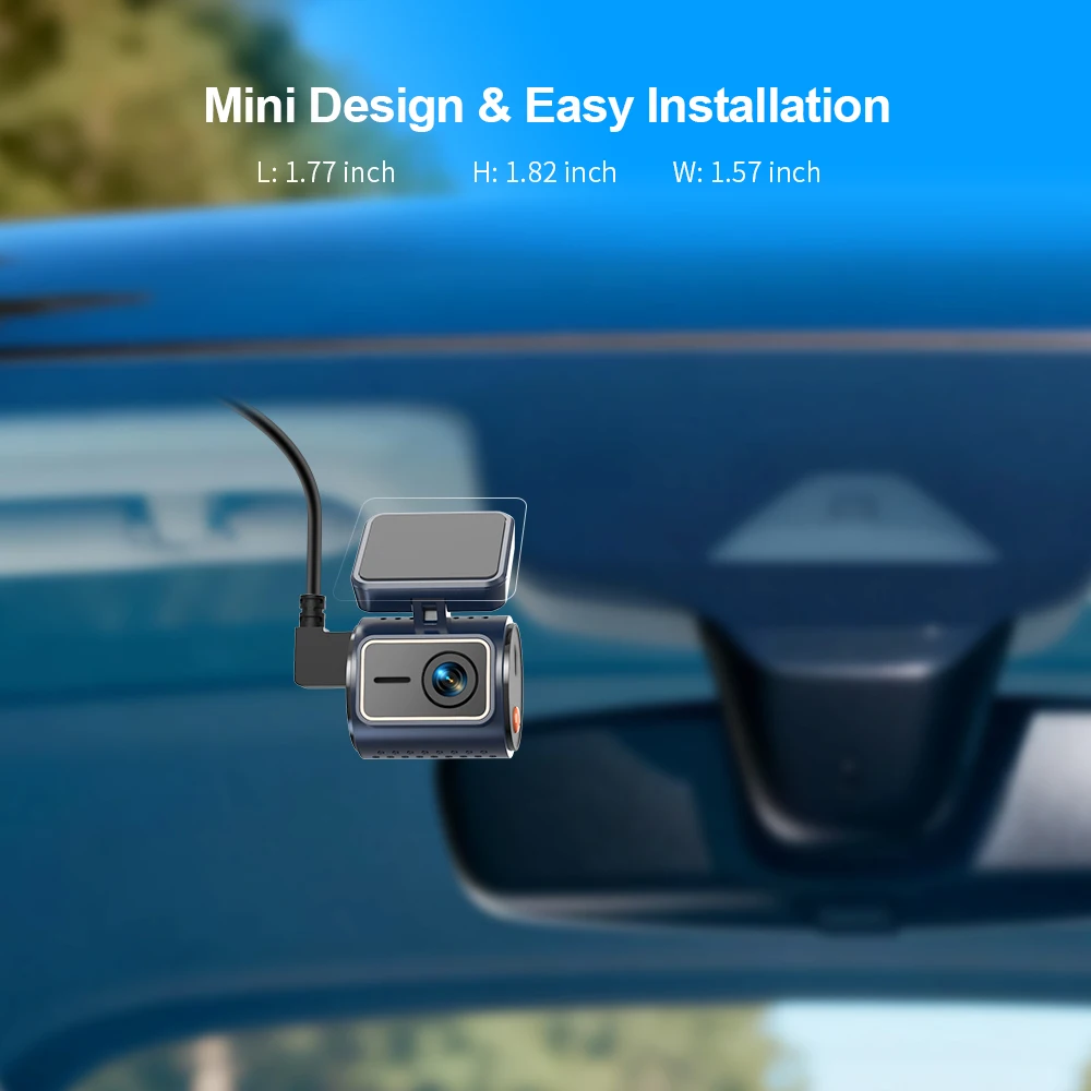 KAWA Dashcam MINI 7 Pro 4K Stealth-Display Sprachsteuerung Superkondensator Dashcam Loop-Aufnahme HDR Auto-DVR Parküberwachung – Detail 6