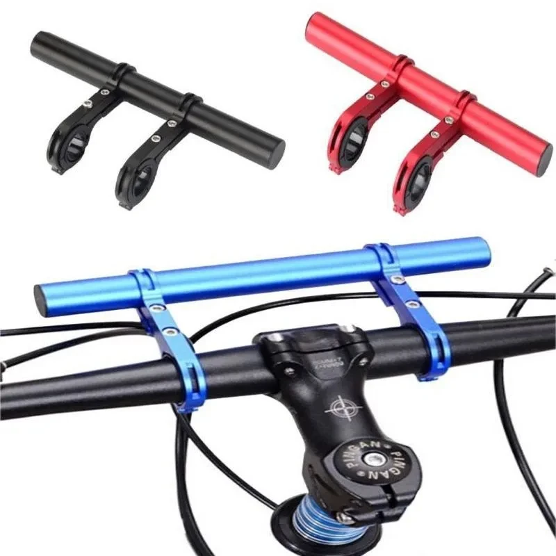 Bike Handlebar Extender Mount 20CM Aluminum Alloy Extension Frame Multifunctional Cycling Headlight Bracket Lamp Holder Riding