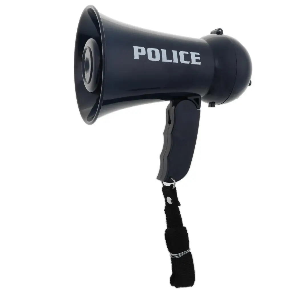 Children Fire Fighter Police Officer Megaphone Toy Bullhorn Pretend Play Props for Fancy Dress and Party Accessory
