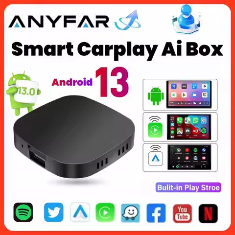 Carplay AI Box Android 13 Wireless Android Auto For Youtube Netflix Toyota Mazda Hyundai Haval GMC Ford MG VW Kia