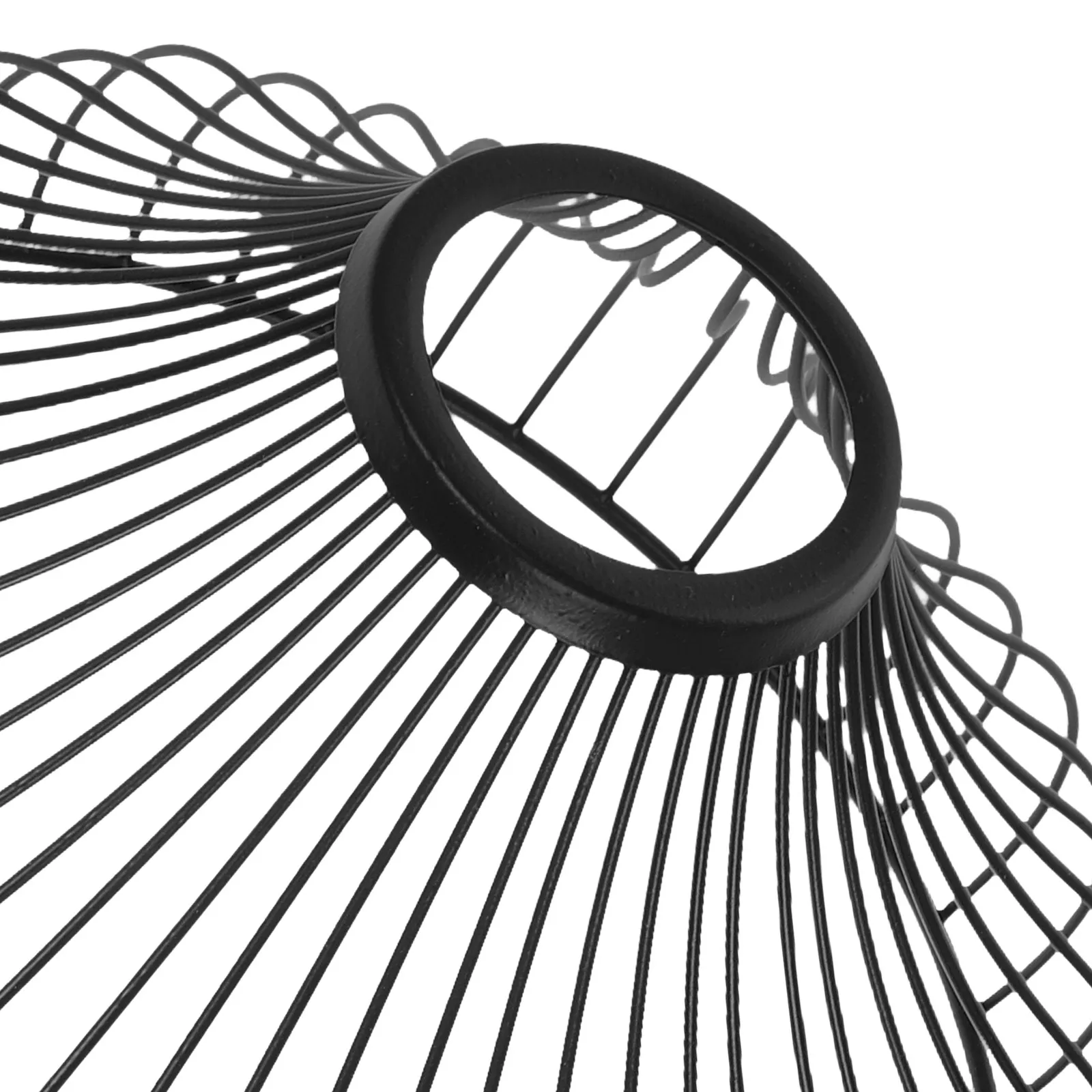 Decorative Metal Lampshade Vintage Geometric Cage Design Hanging Pendant Light Shade for Ceiling Porch Tea Shop Warm Atmosphere