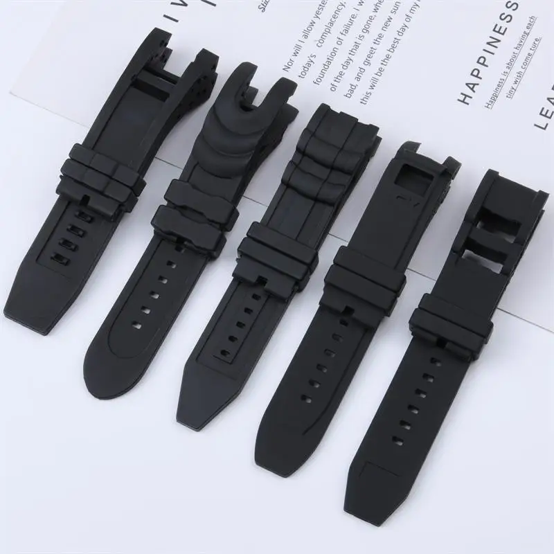 

BEFIA Watch Accessories Black Waterproof Soft Rubber Watch Band For Invicta Strap Multi Series Subaqua Noma Reserve Bracelet No