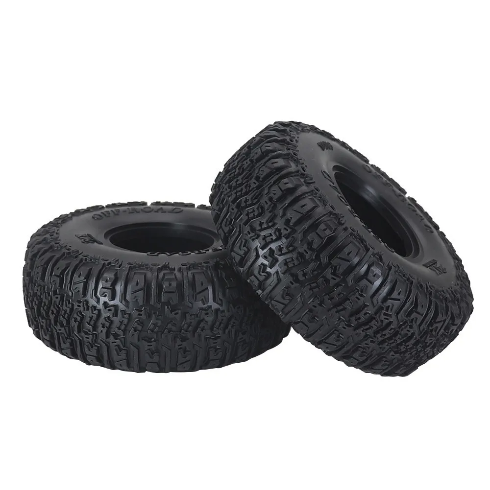 Juego de neumáticos de goma de Metal de 1,9 ", 4 Uds., 120mm, para coche trepador de control remoto 1/10 Traxxas TRX4 RC4WD D90 Axial SCX10 II III MST