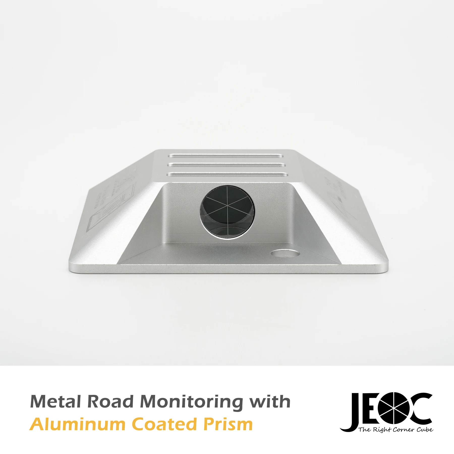 JEOC 0 Degree Road Monitoring Prism with Dual Aluminum Coated Reflectors and Embedded Rod, for Total station