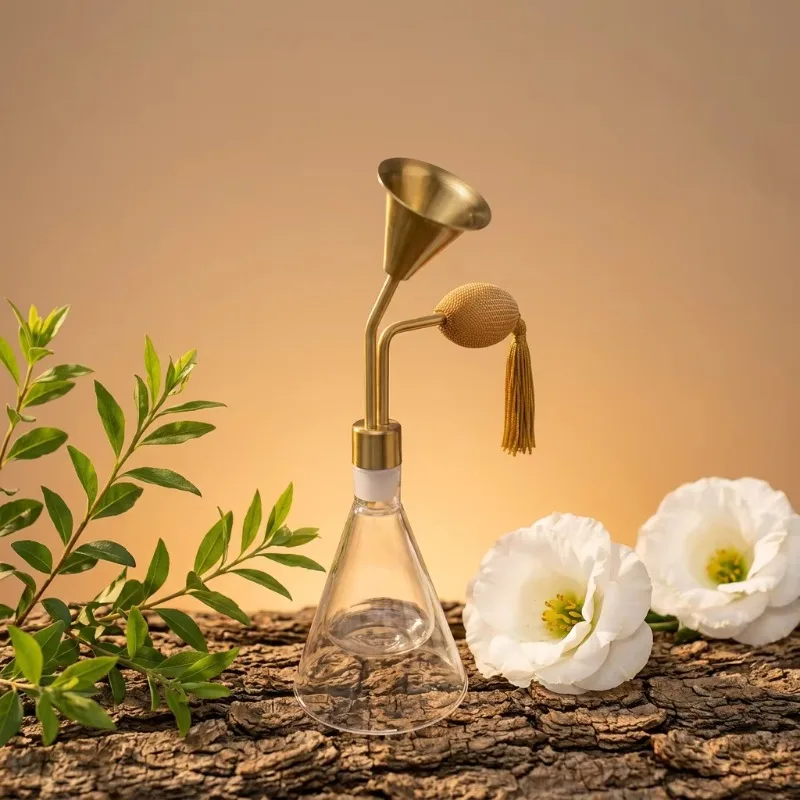 Golden Airbag Design Scent Tester Bottle 80ml Essential Oil Perfume Sampling Container