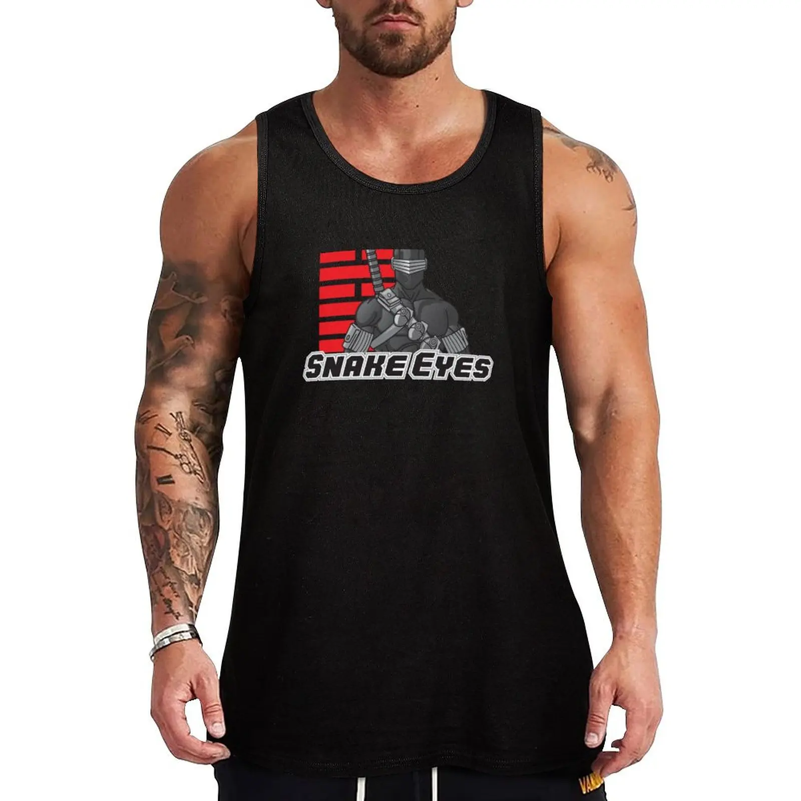 

Snake Eyes — G.I. Joe's Greatest Ninja, 80s toys Tank Top men gym T-shirt Men's gym Men sleeveless tee