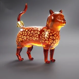 

Animal Shaped Glass Liquor Bottle Cat Design Thickened High Borosilicate Creative Craft Wine Decanter Unique Gift For Home Bar