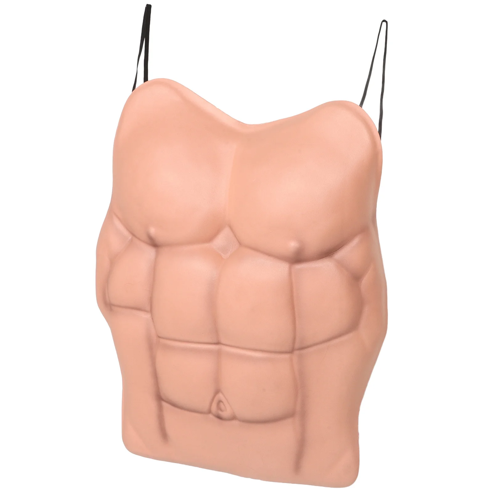 Terno de peito muscular falso para homem, terno realista do corpo do abs de eva, traje durável leve do cosplay do dia das bruxas, masculino artificial