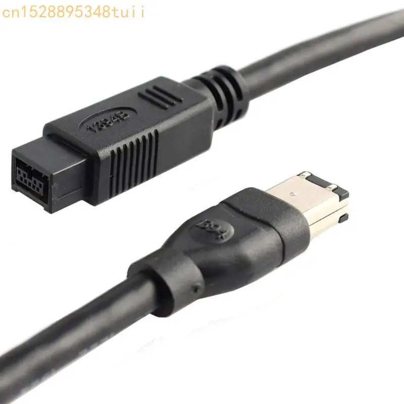 Y4qf Firewire Cable IEEE 1394 6 PIN männlich bis 9pin männlicher Adapter für Drucker Scanner und Festplatte