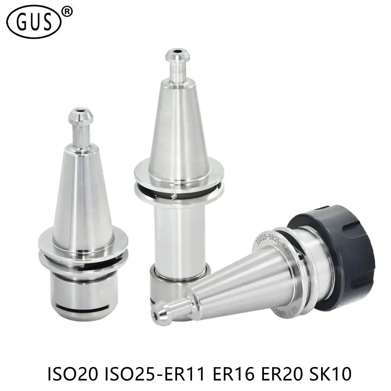 

High precision ISO20 ISO25 Pull nail integrated type tool holder ER11 ER16 ER20 Cnc machine Engraver Spindle Collet chuck tools