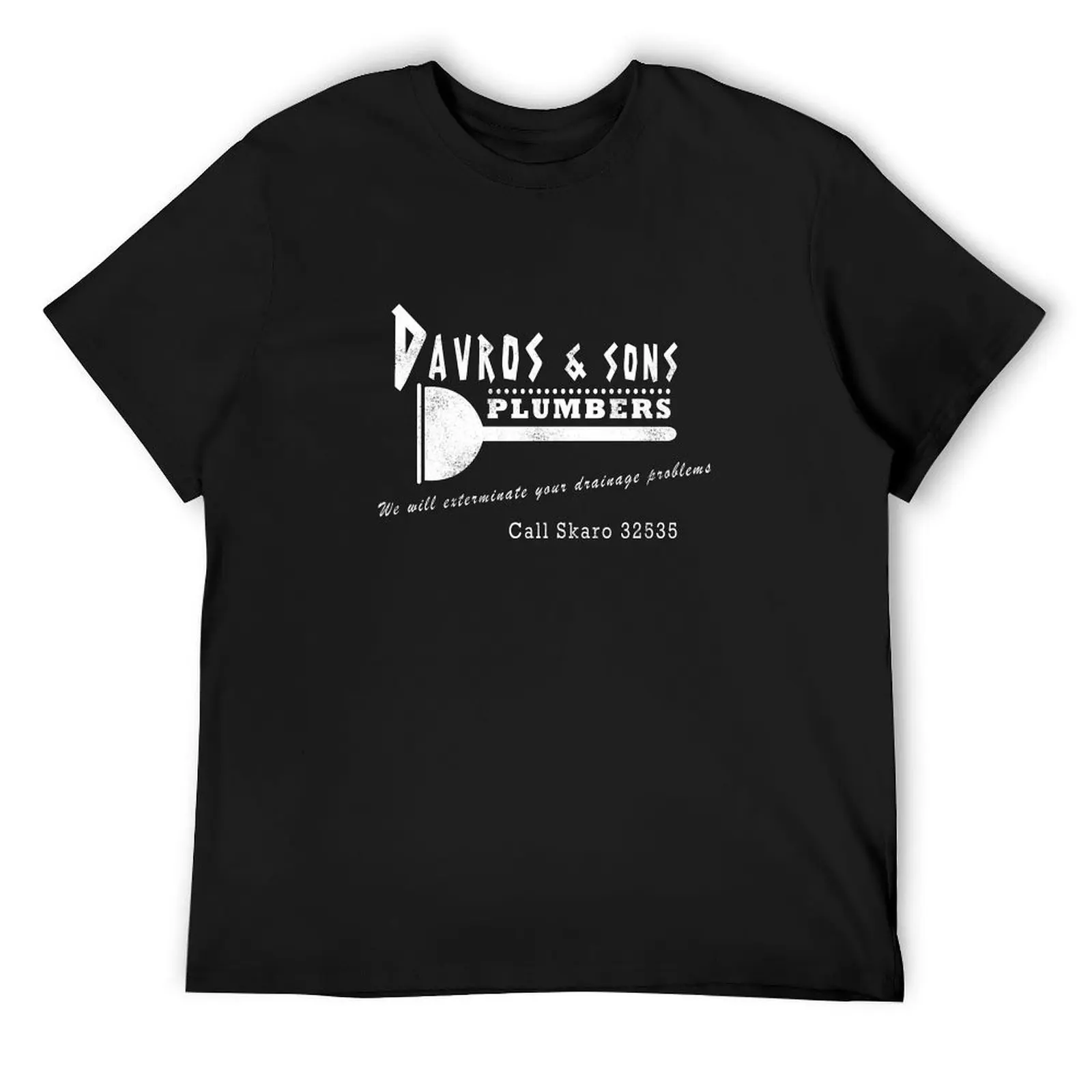 

Davros and sons, plumbers... (aged) T-Shirt shirts graphic man t shirt mens fashion