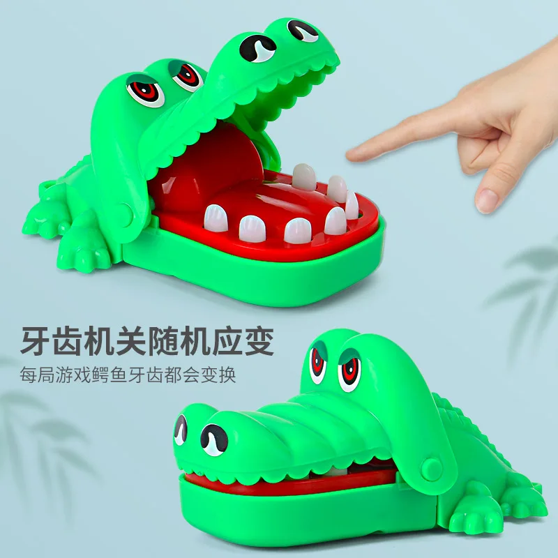 Game for Kids Boy Gift Funny Crocodile Mouth Bite Finger Jokes Toys Novelty Practical Toy Family Novelty Practical Fun Toy