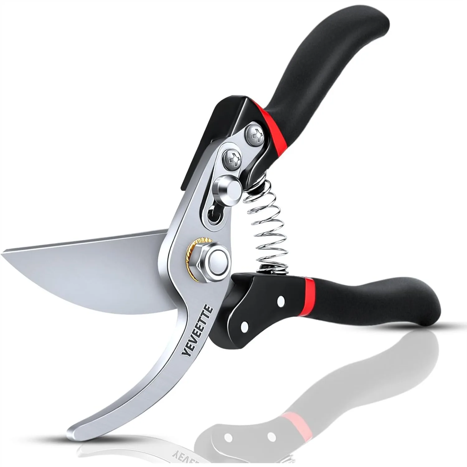 

Pruning Shears, 8.5" Professional Garden Clippers with SK5 Steel for Heavy Duty Gardening and Yard Work