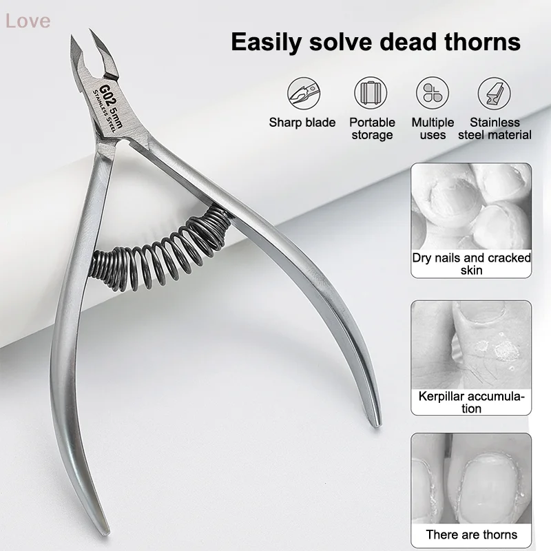 [L&P] ماكينة تشذيب البشرة من الفولاذ المقاوم للصدأ مزيل قراص الأظافر الاحترافي لأظافر الأظافر منتجات مانيكير أظافر الجلد الميت