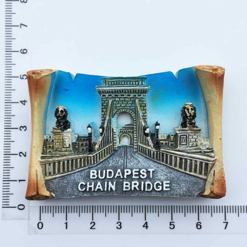 Creative Multicolour Hungary Budapest Resin Fridge 3D Refrigerator Magnet Sticker for Home Decoration and Travel Memories Gifts