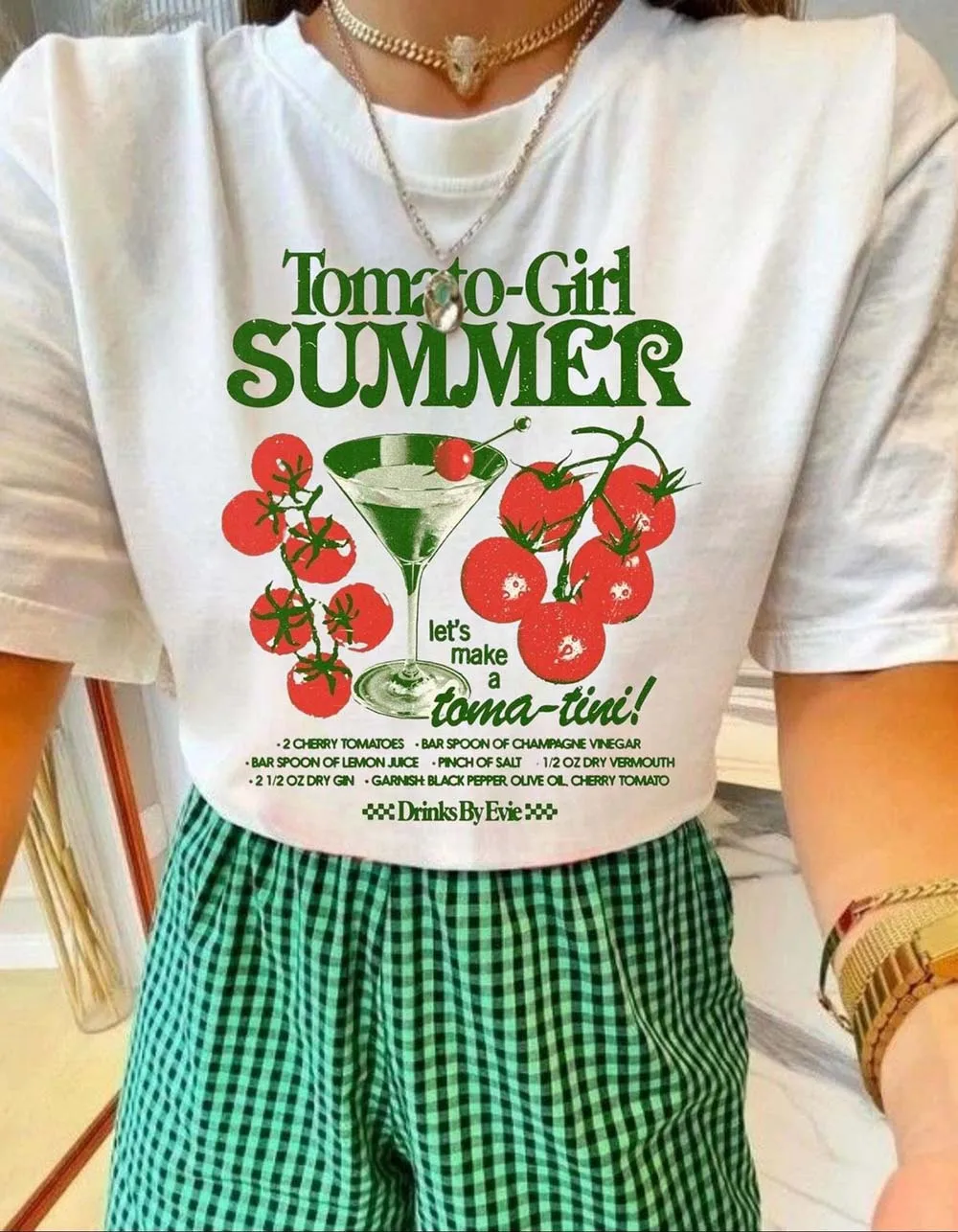 

Tomato Girl Summer Graphic Tee Unisex Cotton Fruit Women T-Shirt Cotton Kawaii Cute Oversized Top Short Sleeves