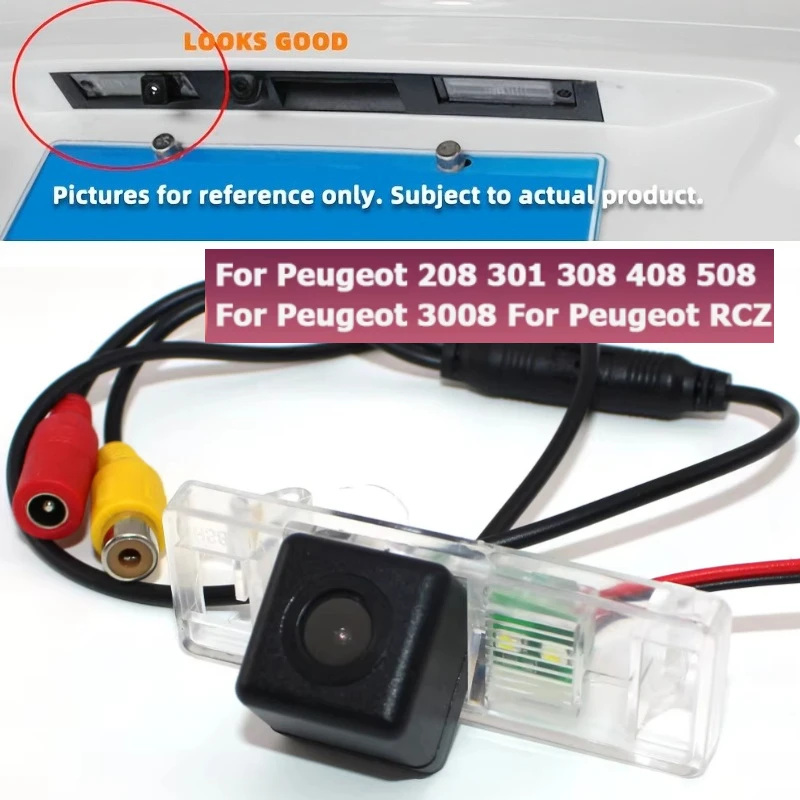 Error-Free Car Rear View Backup Camera for Nissan Qashqai, X-Trail, for Peugeot 307, 308 & More Vehicles (2000-2019 Models)