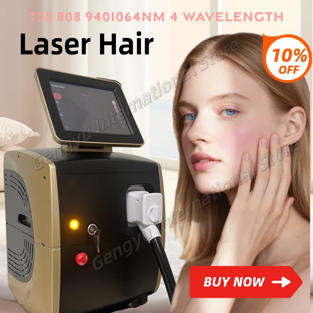 

Professional Diode Ice Titanium Female Hair Removal Machine , Portable 755 1064 940 808nm Alexander Device , Effective For Salon