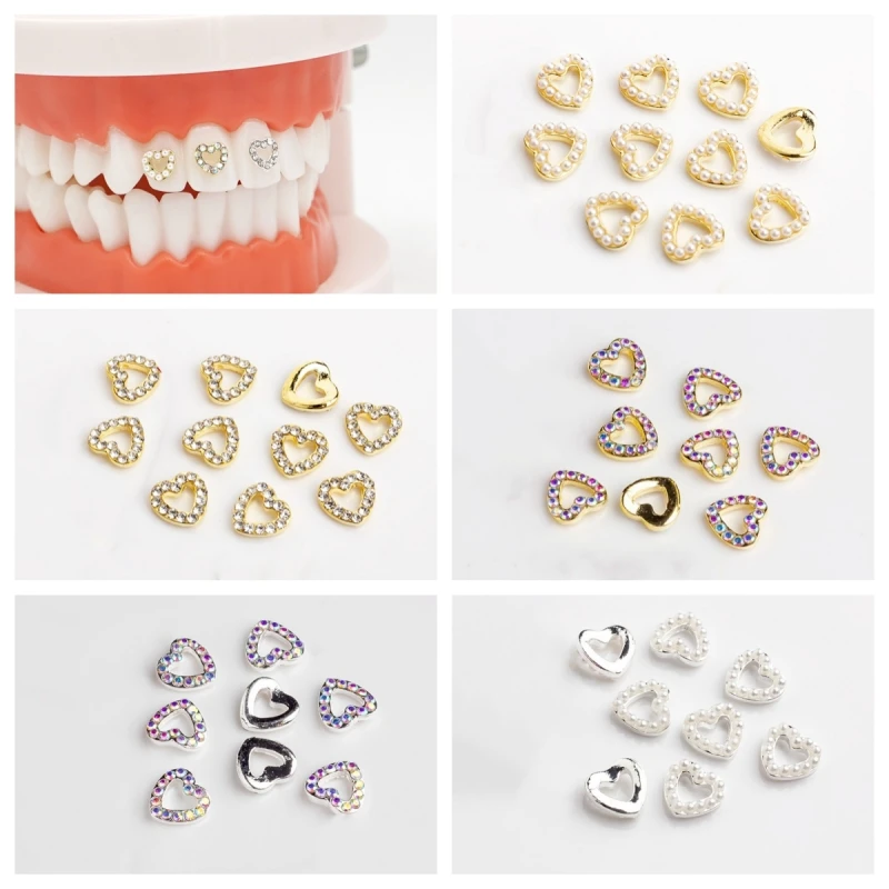 3pcs/box Dental Tooth Gems Shiny Crystal Diamond Ornaments Rhinestones Denture Teeth Jewelry Beauty Oral Decoration Charms